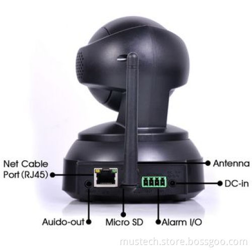 0.3 Megapixel Indoor WiFi p2p for Security Surveillance IP Camera with TF-card Slot